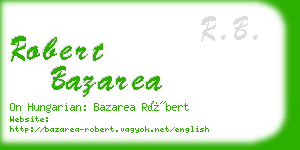 robert bazarea business card